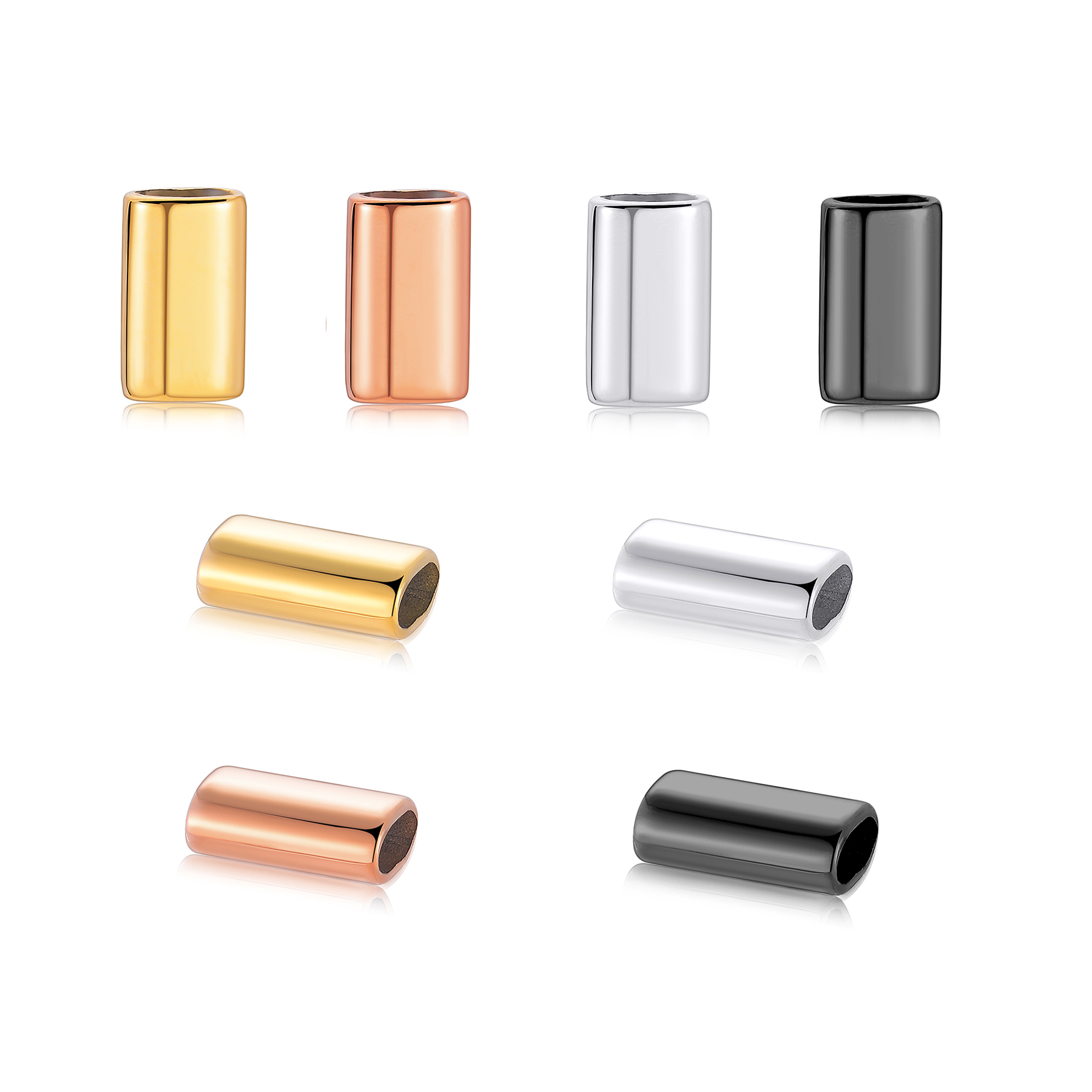 6PCS Stainless Steel Charm Sli - Patent Leather Shine 리뷰 및 가격