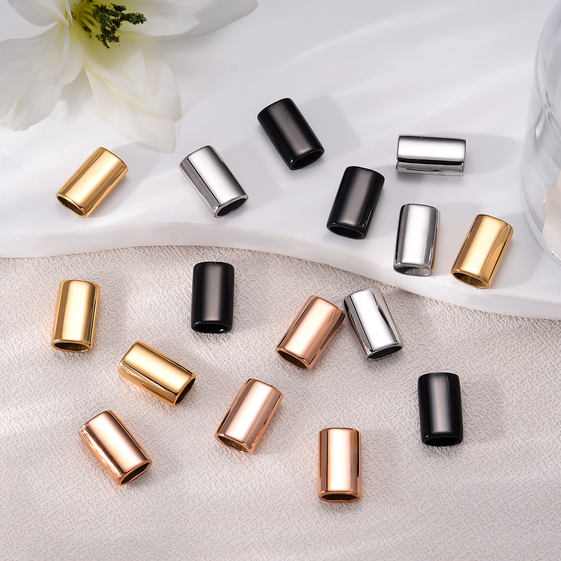 6PCS Stainless Steel Charm Sli - Patent Leather Shine 리뷰 및 가격