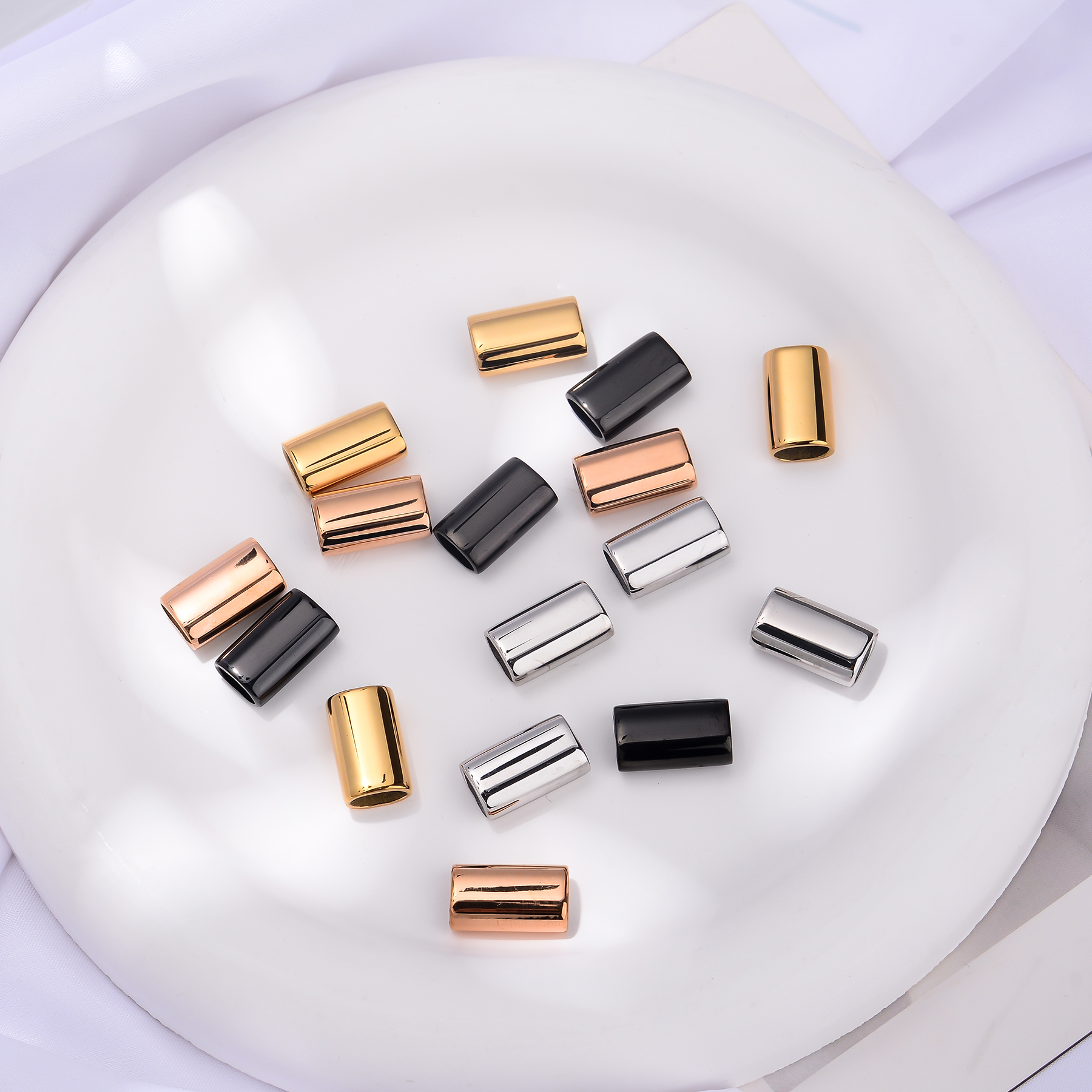 6PCS Stainless Steel Charm Sli - Patent Leather Shine 리뷰 및 가격