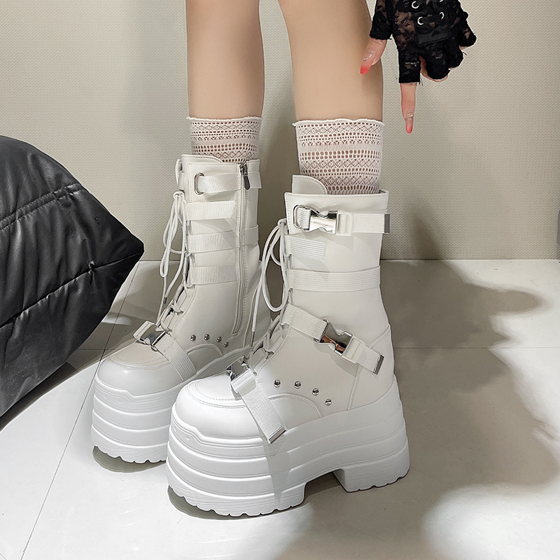 13.5CM,17CM Women Punk Boots A - Leather Sneaker Care Kit 리뷰 및 가격