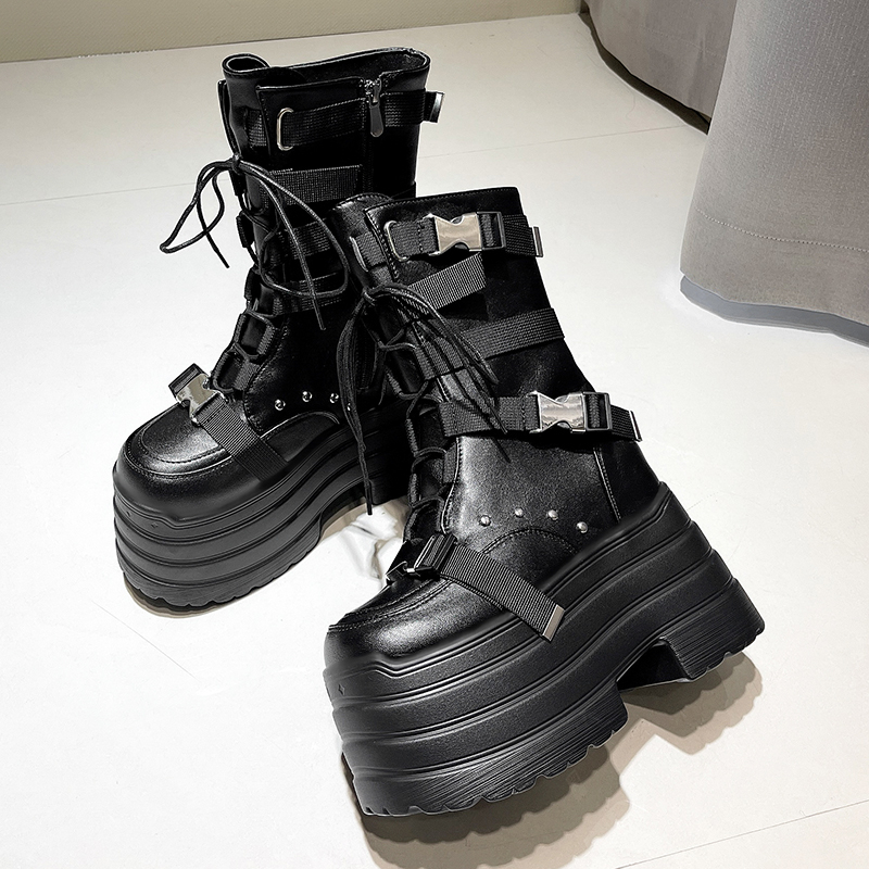 13.5CM,17CM Women Punk Boots A - Leather Sneaker Care Kit 리뷰 및 가격