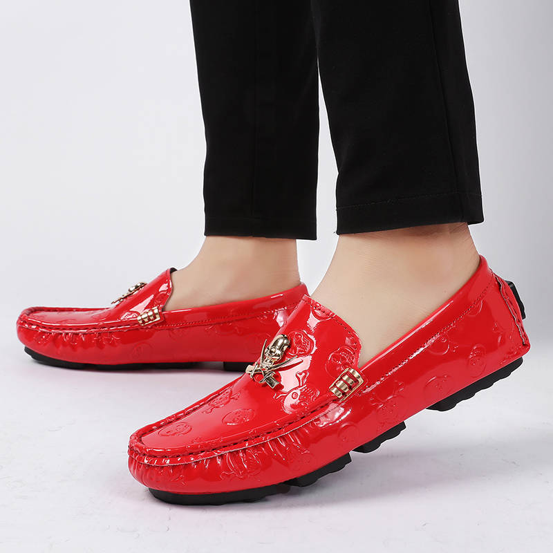 Men Quality Shoes Shine Skull  - Patent Leather Shine 리뷰 및 가격