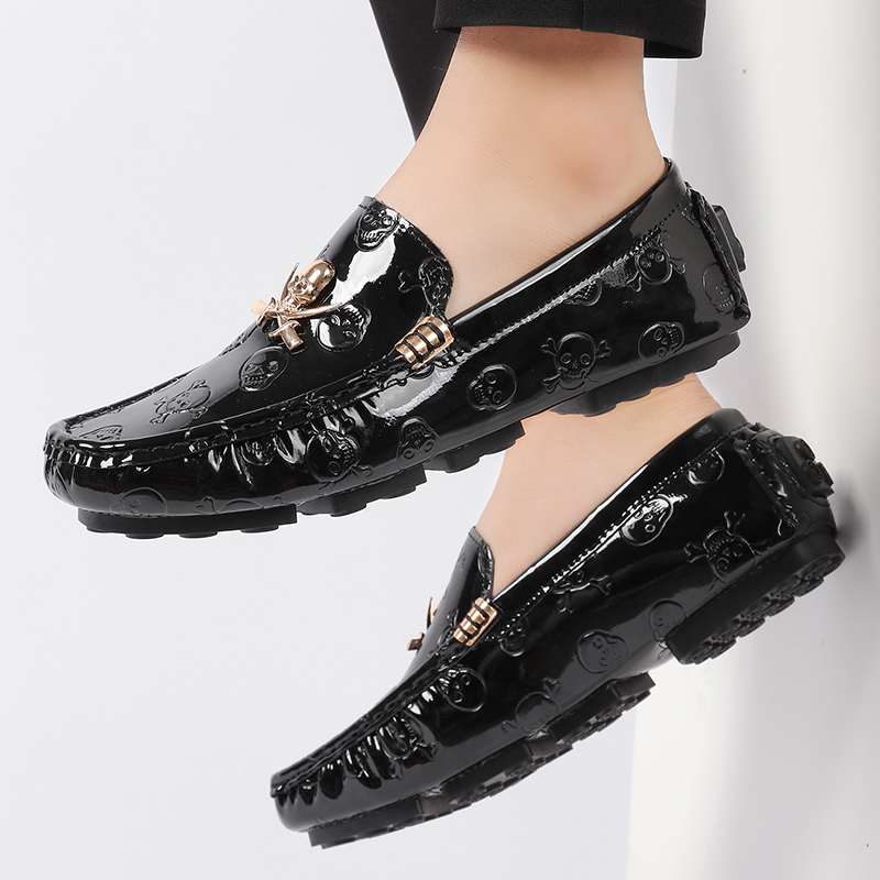 Men Quality Shoes Shine Skull  - Patent Leather Shine 리뷰 및 가격